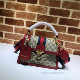 Gucci Queen Margaret Small GG Top Handle Bag Red 476541