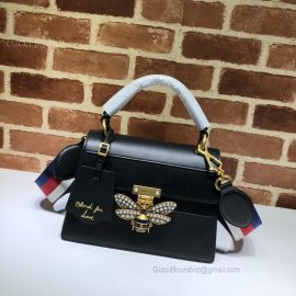 Gucci Queen Margaret Small Top Handle Bag Black 476541