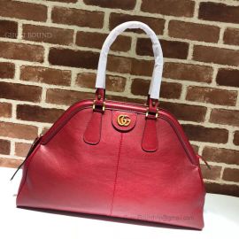 Gucci Re(Belle) Leather Large Top Handle Bag Red 515937