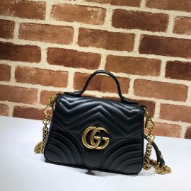 Gucci GG Marmont Mini Top Handle Bag Black 547260