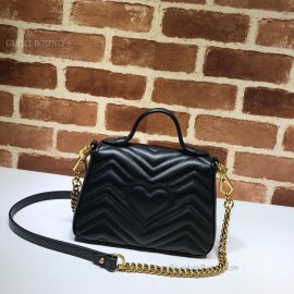 Gucci GG Marmont Mini Top Handle Bag Black 547260