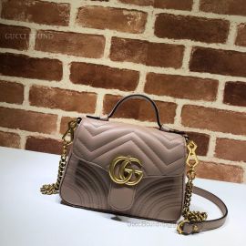 Gucci GG Marmont Mini Top Handle Bag Nude 547260