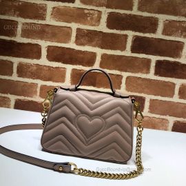 Gucci GG Marmont Mini Top Handle Bag Nude 547260