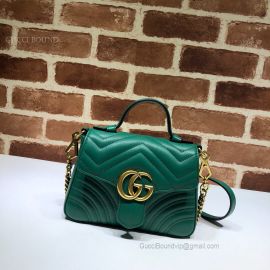 Gucci GG Marmont Mini Top Handle Bag Green 547260