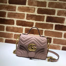 Gucci GG Marmont Mini Top Handle Nude Bag 547260