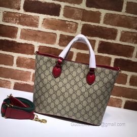 Gucci GG Supreme Bosco Tote Red 473887