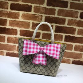 Gucci Children'S GG Supreme Tote Pink 501804