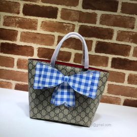 Gucci Children's GG Supreme Tote Blue 501804