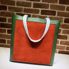 Gucci Ophidia Suede Large Tote Orange 519335