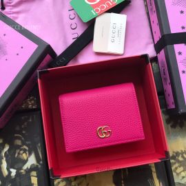 Gucci Leather Pink Card Case 456126