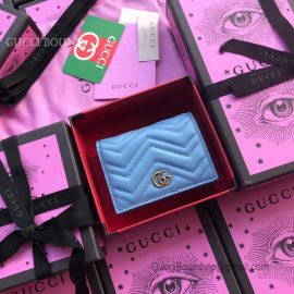 Gucci GG Marmont Blue Card Case 466492