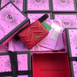 Gucci GG Marmont Card Case Red 466492