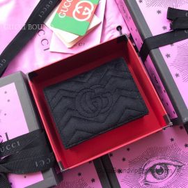Gucci GG Marmont Velvet Card Case Black 466492