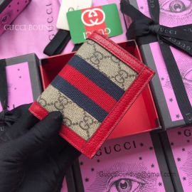 Gucci Ophidia GG Card Case Red 523155