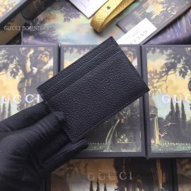 Gucci animalier Leather Card Case Black 523685