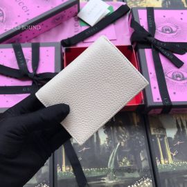 Gucci Leather Card Case With Bow White 524289