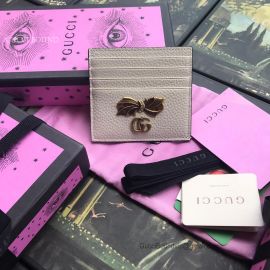 Gucci Leather Card Case With Bow White 524305