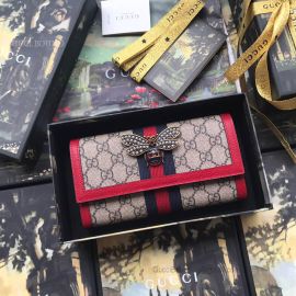 Gucci Queen Margaret GG Canvas Continental Wallet Red 476064