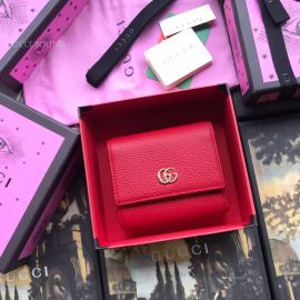 Gucci GG Marmont Leather Wallet Red 546584