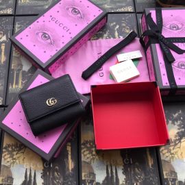 Gucci GG Marmont Leather Wallet Black 546584