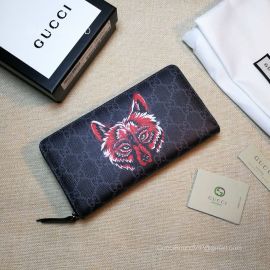Gucci Kingsnake print GG Supreme zip around wallet 451273 211764