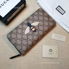 Gucci Kingsnake print GG Supreme zip around wallet 451273 211766