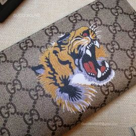 Gucci Kingsnake print GG Supreme zip around wallet 451273 211767