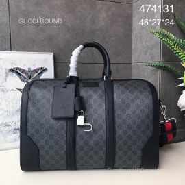 Gucci GG Black carry-on duffle 474131 211860