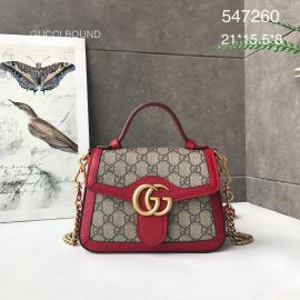 Gucci GG Marmont mini python top handle bag 547260 212611