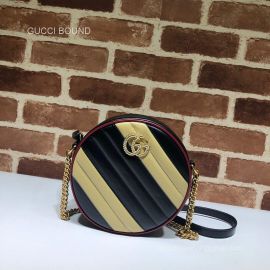 Gucci GG Marmont mini round shoulder bag 550154 212686