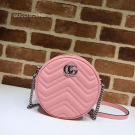 Gucci GG Marmont mini round shoulder bag 550154 212688