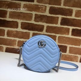 Gucci GG Marmont mini round shoulder bag 550154 212690
