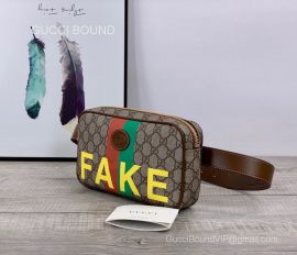 Gucci 'Fake/Not' print belt bag 602695 213111