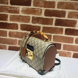 Gucci Padlock GG small bamboo shoulder bag 603221 213120