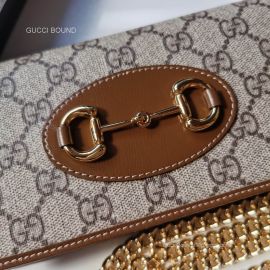Gucci Gucci Horsebit 1955 wallet with chain 621892 213216