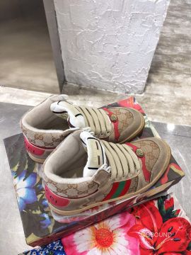 Gucci Screener High Top Suede Sneakers 2191040