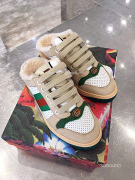 Gucci Screener GG Suede Mules Sneakers 2191045