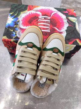 Gucci Screener GG Suede Mules Sneakers 2191045