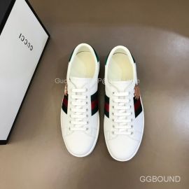 Gucci Ace Sneakers with Web in White Calfskin 2191062