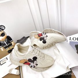 Gucci x Disney Rhyton Leather Sneaker with Mickey Mouses Print 2191066