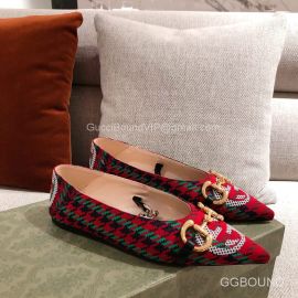 Gucci Interlocking G Check Ballet Flat with Horsebit and Chain 2191078