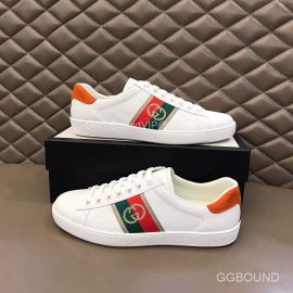 Gucci Web Interlocking G Leather Ace Sneakers White 2191180