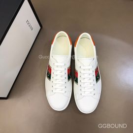 Gucci Web Interlocking G Leather Ace Sneakers White 2191180