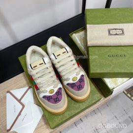 Gucci GG Canvas Screener Leather Sneakers in Purple 2191203