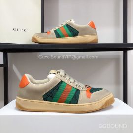 Gucci GG Canvas Screener Leather Sneakers in Green 2191204