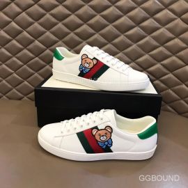 Gucci Ace Sneakers with Web in White Calfskin 2191212