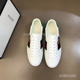 Gucci Ace Sneakers with Web in White Calfskin 2191212