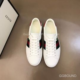 Gucci Ace Sneakers with Web White Calfskin 2191215