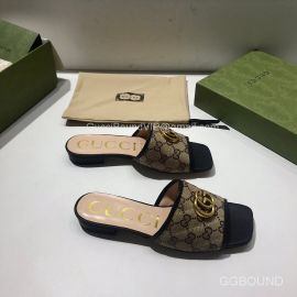 Gucci GG Canvas Slides Sandal Black 2191268