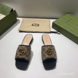 Gucci GG Canvas Slides Sandal Black 2191268